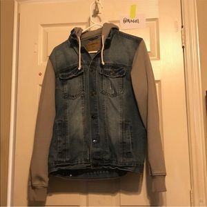 Carbon Denim and Cotton button-up jacket